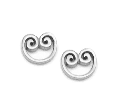 Aretes palmier plata